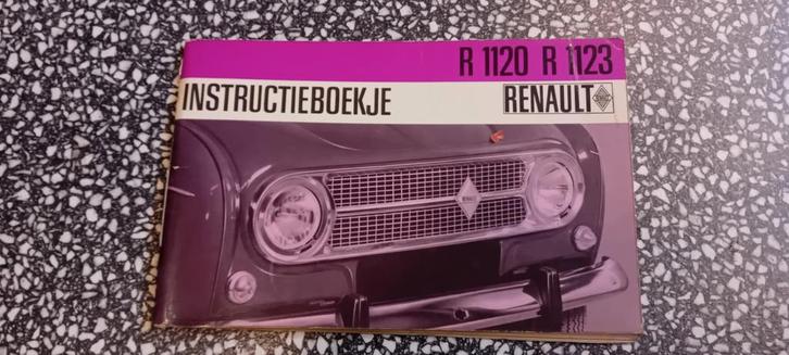 Renault R1120 & R1123 Instructieboekje - Juli 1967, Auto diversen, Handleidingen en Instructieboekjes, Verzenden