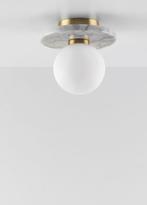 Sklum Eustace plafondlamp van marmer en glas, Ophalen, Nieuw, Glas
