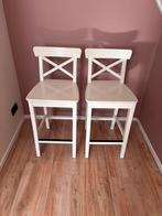 IKEA INGOLF Barkrukken, Huis en Inrichting, Stoelen, Ophalen, Gebruikt, Wit, Eén