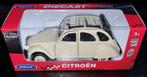 Welly citroen 2cv (lelijke eend) beige met open dak, Ophalen of Verzenden, Nieuw, Auto