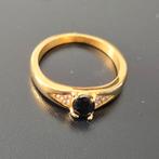 Stalen gold platted ring mt 52, Sieraden, Tassen en Uiterlijk, Ringen, IJzer of Staal, Nieuw, Ophalen of Verzenden, Kleiner dan 17