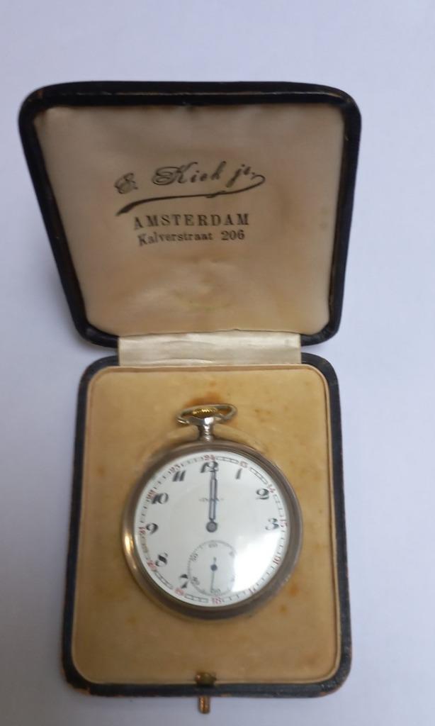 Zilver Doxa Zwitserland zakhorloge 1936, Sieraden, Tassen en Uiterlijk, Horloges | Antiek, Zakhorloge, Overige merken, Zilver