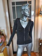 Retro vestje van glitter stof met rits maat S Divided H&M, H&M, Ophalen of Verzenden, Zo goed als nieuw, Maat 36 (S)
