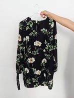 H&M bloemenjurk – maat 38, Maat 38/40 (M), H&M, Zwart, Ophalen of Verzenden