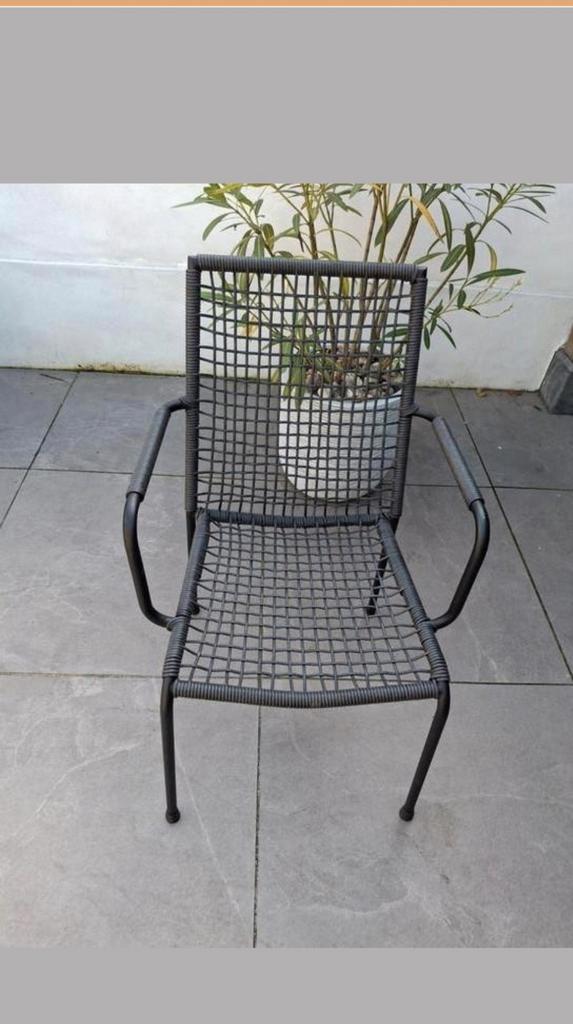 Tuinstoelen zwart palermo (nieuw!) € 89,99 nu voor € 39 pst, Huis en Inrichting, Stoelen, Nieuw, Zwart, Ophalen of Verzenden