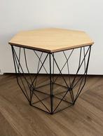 Opbergmand en bijzettafel, Huis en Inrichting, Tafels | Bijzettafels, Minder dan 45 cm, Minder dan 55 cm, Metaal of Aluminium