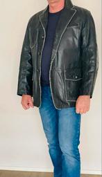 Vintage leren colbert - Maat XL, Ophalen of Verzenden, Gedragen, Maat 56/58 (XL), Zwart