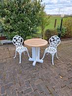 Bistroset, Ophalen, Zo goed als nieuw, Aluminium, 2 zitplaatsen