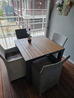 4 stoelen en tafel voor balkon/Loggia, Tuin en Terras, Tuinsets en Loungesets, Ophalen, 2 zitplaatsen