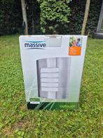 Massive RVS Buiten Wandlamp - Nieuw, Wandlamp, Nieuw, Ophalen of Verzenden, Netvoeding