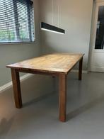 Te koop: teakhouten eettafel, Huis en Inrichting, Tafels | Eettafels, 200 cm of meer, 50 tot 100 cm, Robuust en landelijk, Teakhout