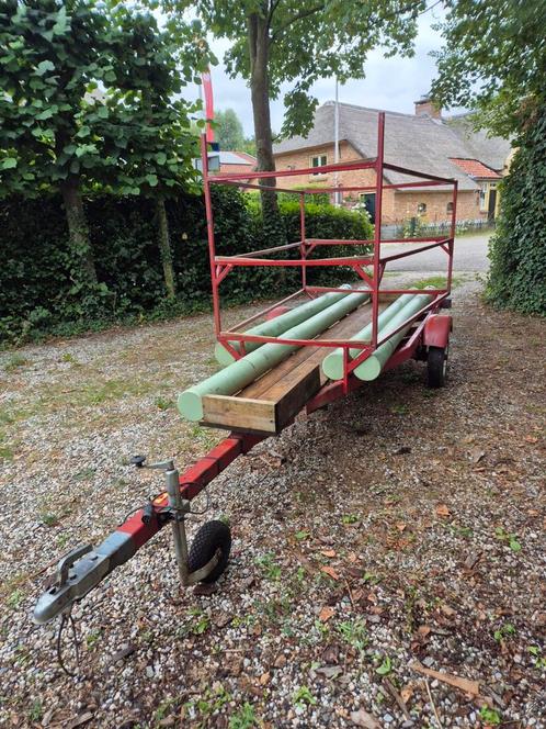 Boottrailer voor 3 dinghies, Watersport en Boten, Boottrailers, Gebruikt, Minder dan 1500 kg, Minder dan 6 meter, Verstelbare verlichting
