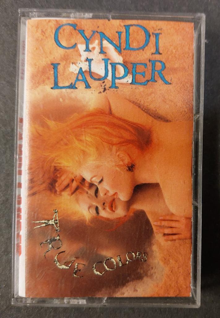 Cyndi Lauper CASSETTE True Colours USA 1986, Cd's en Dvd's, Cassettebandjes, Gebruikt, Origineel, Pop, 1 bandje, Verzenden
