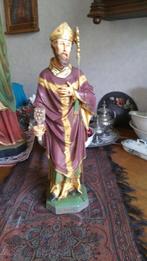 prachtig zeldzaam beeld heilige BLAZIUS met rasp in handen, Antiek en Kunst, Antiek | Religie, Ophalen of Verzenden