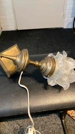 Antieke koperen wandlamp, Ophalen of Verzenden