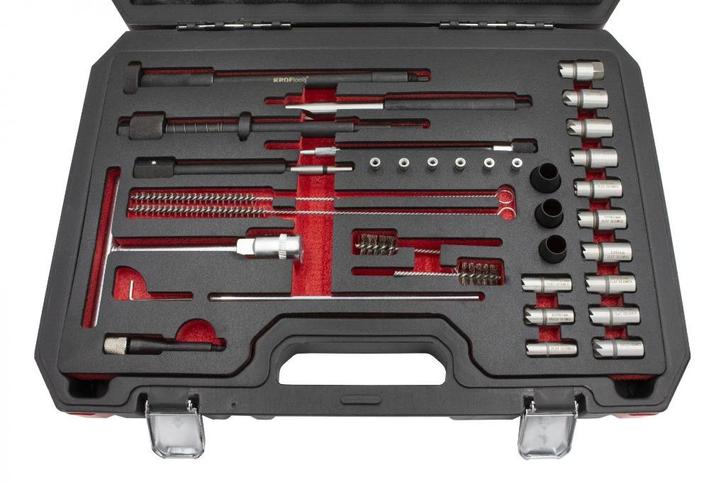 Diesel injector snij en reinigingsset 29 delig, Auto diversen, Autogereedschap, Nieuw, Verzenden