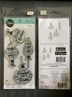 Sizzix clear stamps set, 4 pck , christmas baubles, kerstbal, Ophalen of Verzenden, Nieuw, Clearstamp