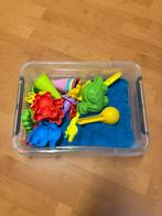 kinetic sand in opbergbak met vormpjes, Ophalen, Zo goed als nieuw