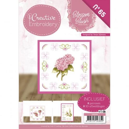Creative Embroidery 65 Blossom Blush Precious Marieke CB1006, Hobby en Vrije tijd, Kaarten | Zelf maken, Nieuw, Overige typen
