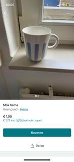 Hema mok, Huis en Inrichting, Keuken | Servies, Ophalen of Verzenden, Zo goed als nieuw, Overige stijlen, Kop(pen) en/of Schotel(s)