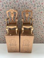 Mooie gouden stoeltjes voor in het poppenhuis / Maileg, Verzamelen, Nieuw, Ophalen of Verzenden, Gebruiksvoorwerp
