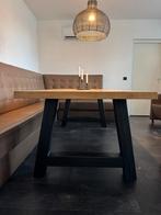 Eiken tafel (240cm (l) x95cm (b) x79cm (h), Huis en Inrichting, Tafels | Eettafels, Eikenhout, 200 cm of meer, Zo goed als nieuw