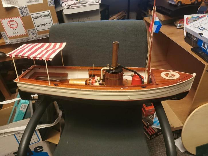 African queen live steam, Hobby en Vrije tijd, Modelbouw | Boten en Schepen, Zo goed als nieuw, 1:32 tot 1:50, Ophalen