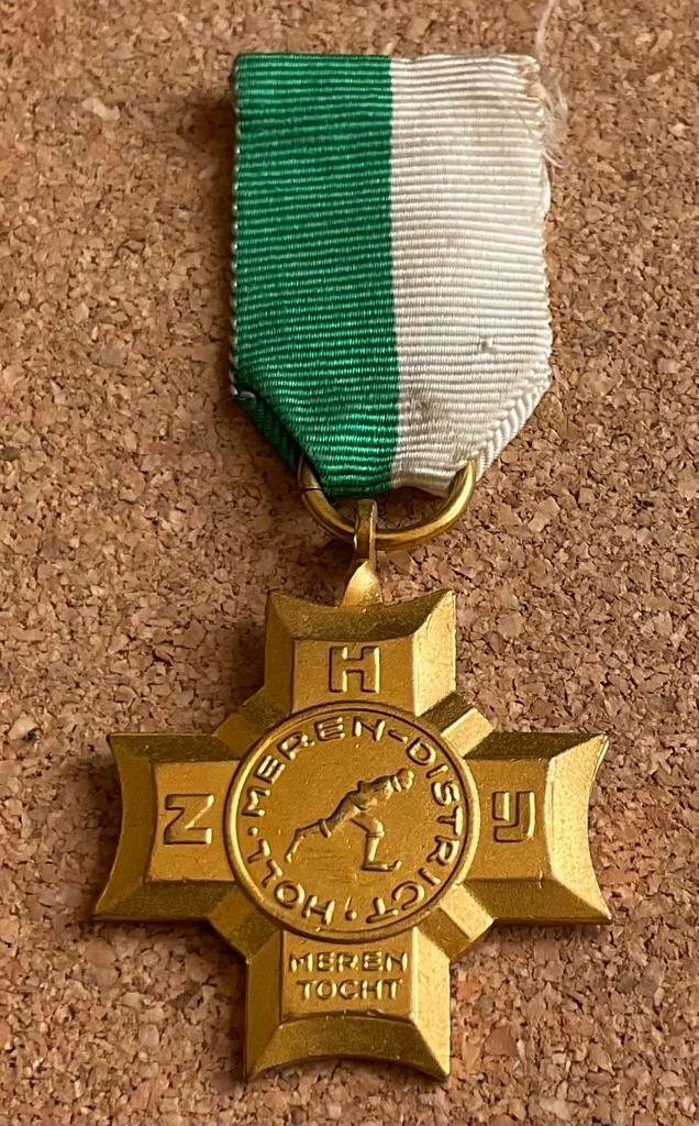 Medaille schaatsen - Z. H. IJ. Holl. Meren District, Postzegels en Munten, Penningen en Medailles, Overige materialen, Nederland