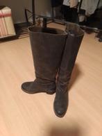 SHABBIES MAAT 40 TAUPE BRUIN LEER PRINT SUPER STOERE LAARS, Hoge laarzen, Ophalen of Verzenden, Gedragen, Bruin