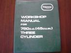 Triumph 750cc triple Trident 1972 motorcycle workshop manual, Motoren, Ophalen of Verzenden, Triumph