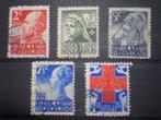 Nederland NVPH 203-207 gebr. ( T 498 )....€ 2,25, Postzegels en Munten, Postzegels | Nederland, Verzenden