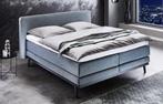 OPRUIMING WINKELMODEL boxspringset V800 (vlak) 180x200, Ophalen, Blauw, 180 cm, 200 cm
