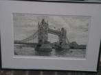 RINS HEIDEMA, 3 Mooie Grafiek Afb. Towerbridge, Magere Brug, Antiek en Kunst, Kunst | Etsen en Gravures, Ophalen