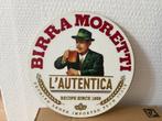 Mooi houten bord Birra Moretti (20x20cm), Ophalen of Verzenden, Zo goed als nieuw, Reclamebord, Plaat of Schild, Overige merken