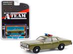 1977 Plymouth Fury van Greenlight 1/64 The A-team mil police, Hobby en Vrije tijd, Modelauto's | Overige schalen, Ophalen of Verzenden