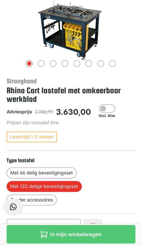 Rhinocart + 122 delig opspan gereedschap, Computers en Software, Joysticks, Zo goed als nieuw, Ophalen
