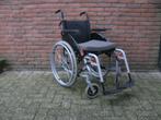 Excel rolstoel 46cm massieve banden druksteunen verstelbaar, Ophalen of Verzenden, Inklapbaar, Zo goed als nieuw, Duwrolstoel