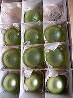 Groene Kerstballen Set van 9, Overige materialen, Ophalen of Verzenden, Zo goed als nieuw, Kaars