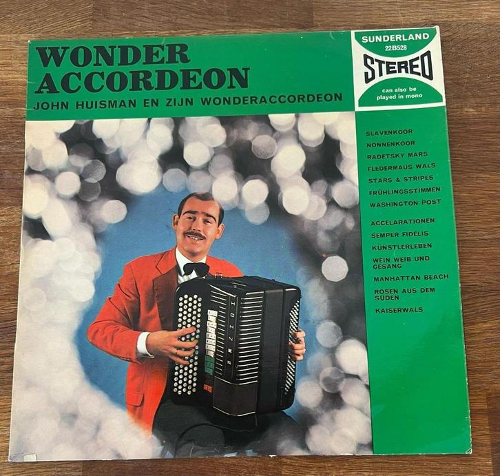 LP Wonder Accordeon John Huisman, Cd's en Dvd's, Vinyl | Pop, Zo goed als nieuw, 1960 tot 1980, 12 inch, Ophalen of Verzenden