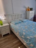 Ikeabed HEMNES 140x200cm met 2 lade nachtkastjes, Ophalen, Gebruikt