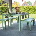 Weltevree Bended Bench Lichtgroen RAL6021 DEMO, Ophalen of Verzenden, Nieuw, Aluminium