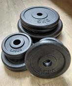 Halterschijven & halterstangen – goede staat, bieden maar!, Ophalen, Zo goed als nieuw, Rug, Halterschijven