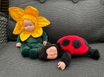 2 nieuwe zgan Anne Geddes baby poppen bloem en lieveheers, Verzamelen, Ophalen, Nieuw, Babypop