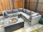 Loungeset en vuurtafel, Tuin en Terras, Tuinsets en Loungesets, Ophalen of Verzenden, Zo goed als nieuw