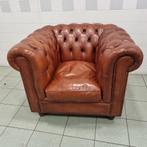 Chesterfield Bendic club fauteuil cognac leer + BEZORGING, Huis en Inrichting, Gebruikt, Chesterfield, Ophalen of Verzenden, 100 tot 125 cm