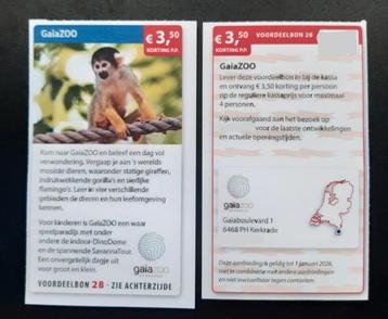 GaiaZoo €3,50 korting p.p. voor max 4 personen. beschikbaar voor biedingen