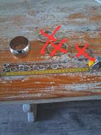 3 mooie edelstalen armbanden en 1 houten ketting, Ophalen of Verzenden, Nieuw, Bruin