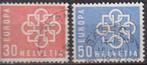 Zwitserland 1959 EUROPA, Postzegels en Munten, Verzenden, Gestempeld