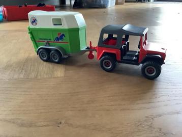 Playmobil Auto met Paardentrailer beschikbaar voor biedingen