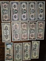 14 bankbiljetten uit Ecuador, Ophalen of Verzenden, Zuid-Amerika